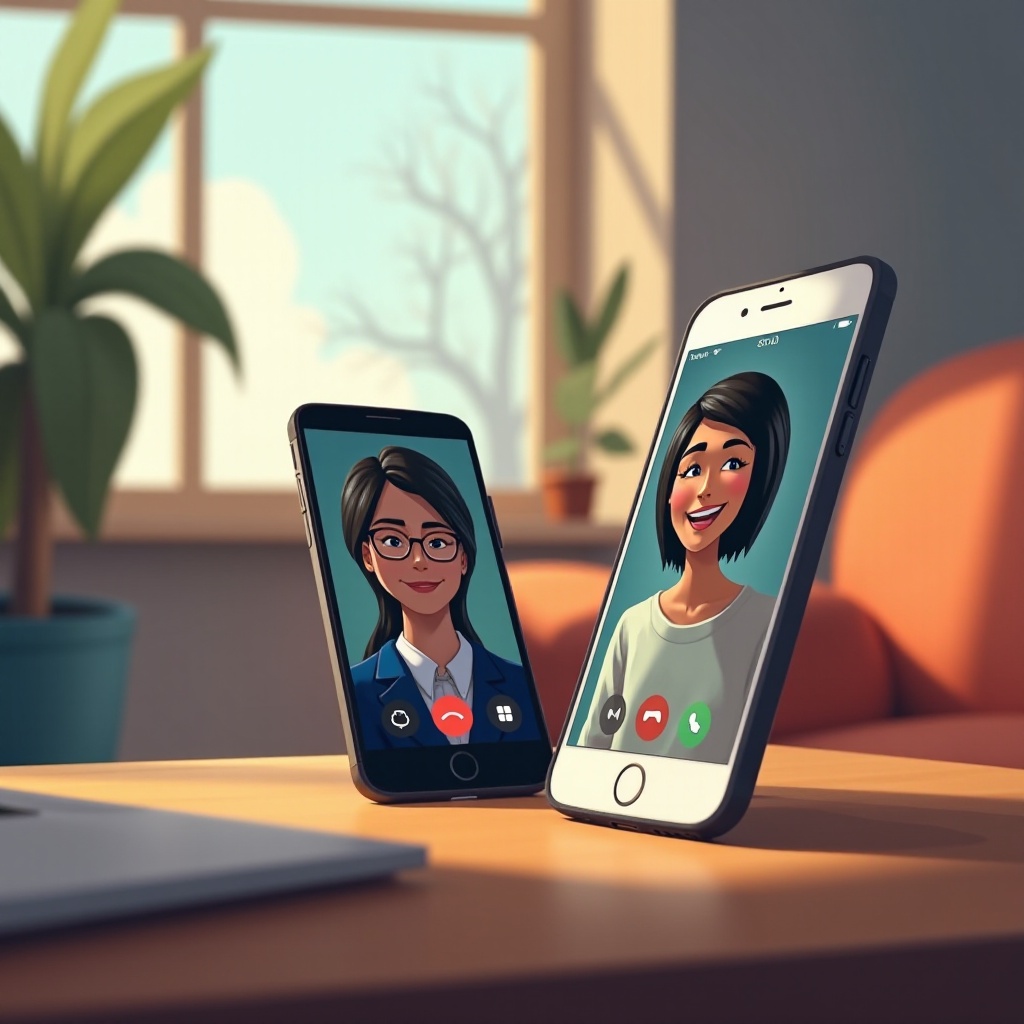 comment faire un appel vidéo entre Android et iPhone