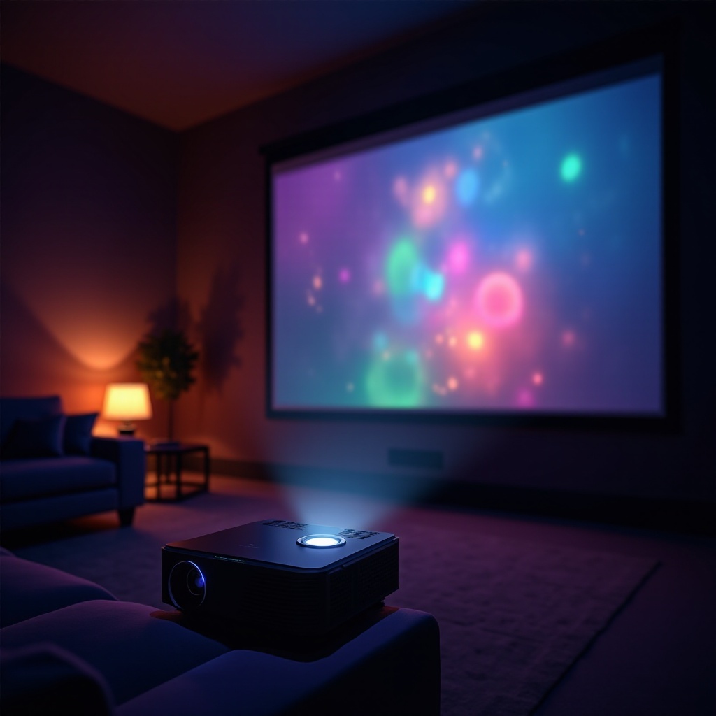 correction des couleurs du projecteur